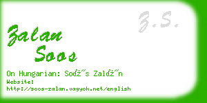 zalan soos business card